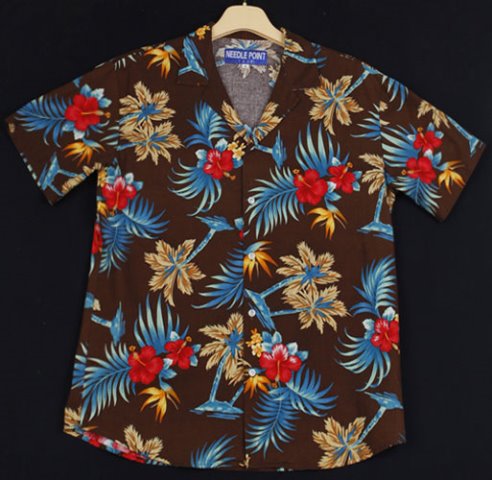 앙꼬-NEEDLE POINT 하와이안 남방셔츠